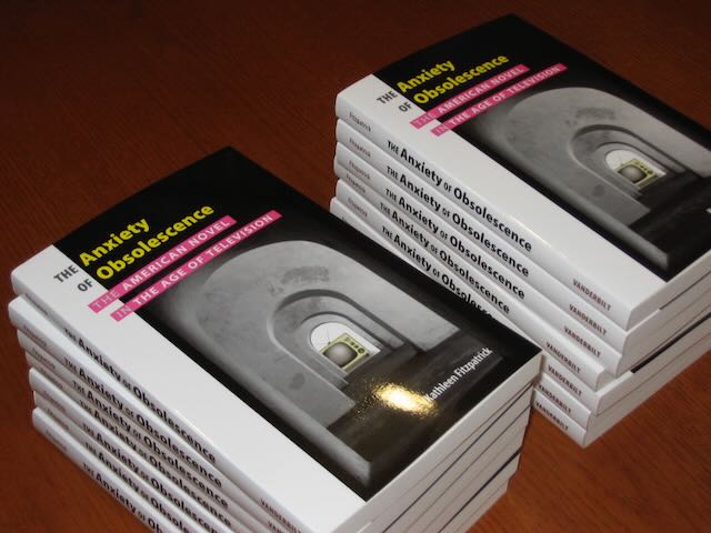 stacks of print copies of The Anxiety of Obsolescence