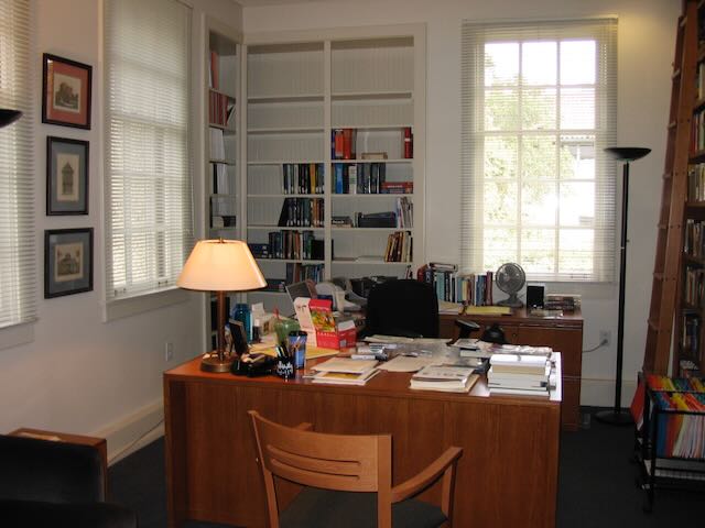 A photo of a very nice academic office