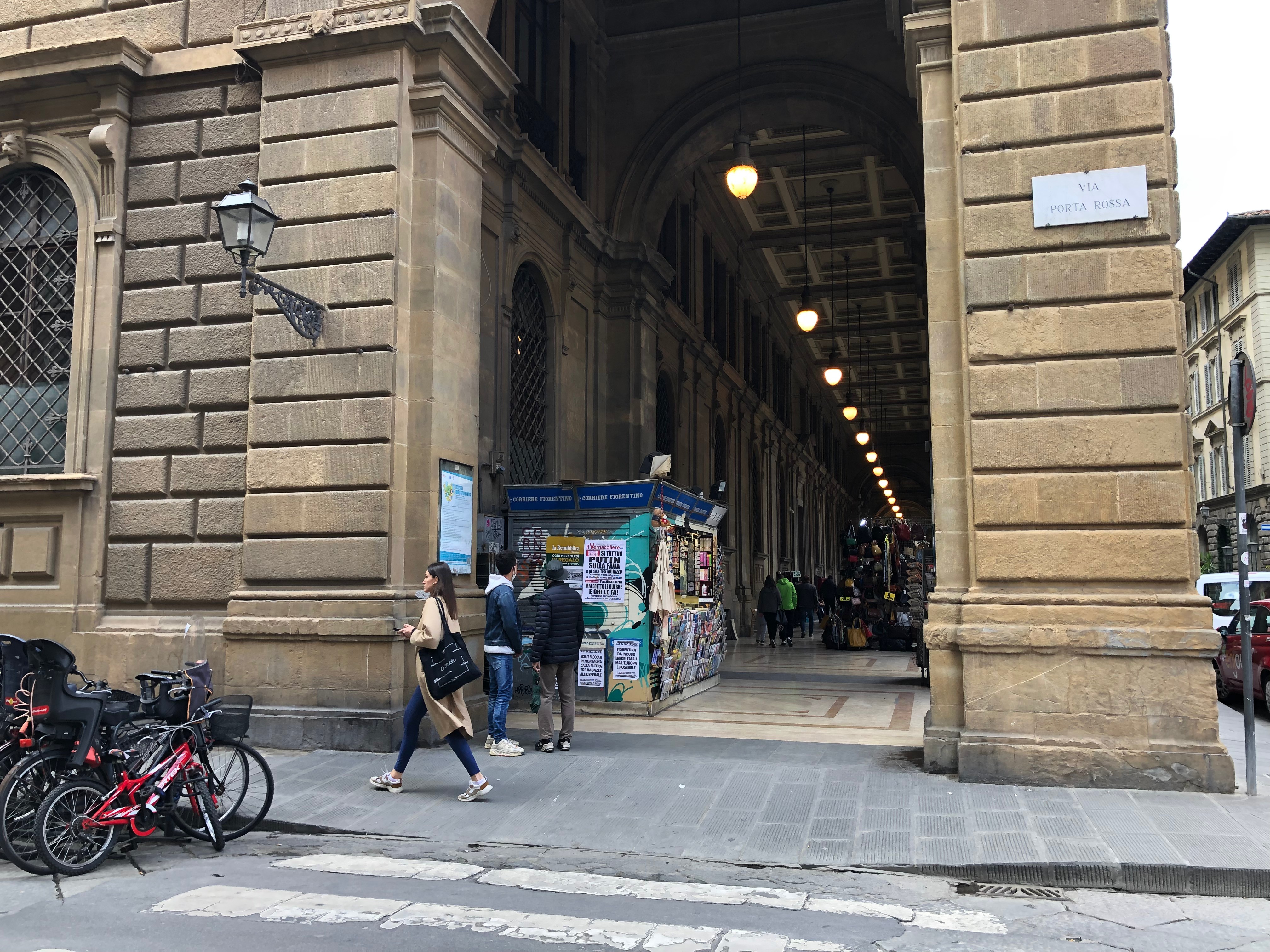 The galleries leading to the Poste Italiane