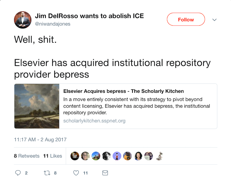 Tweet: Well, shit.