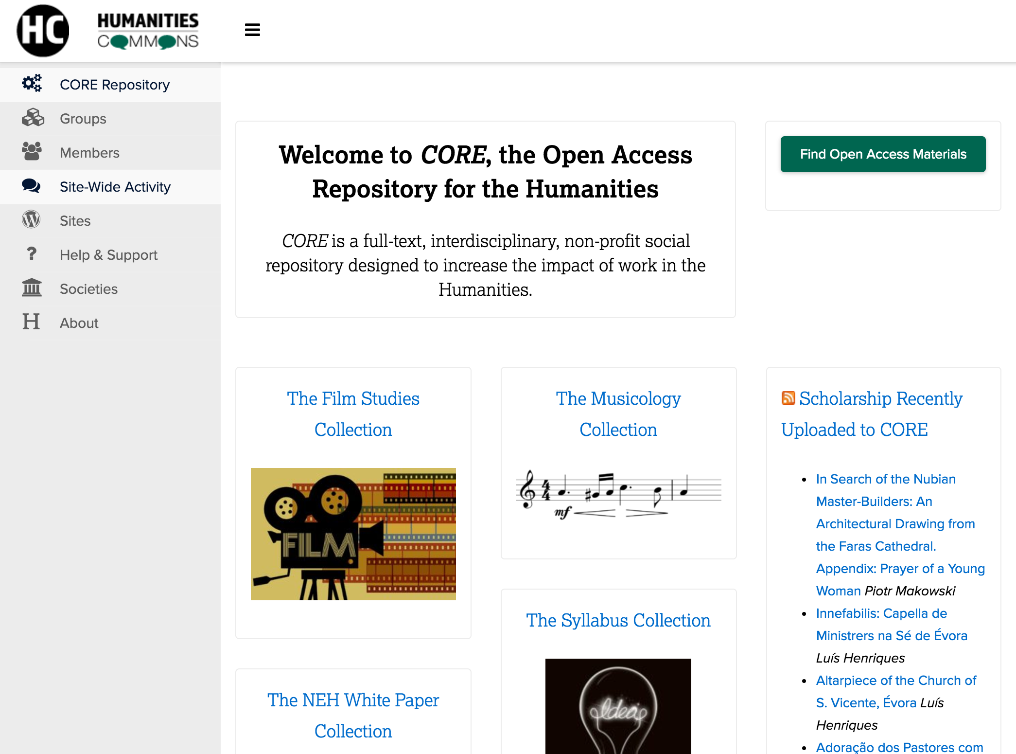 CORE repository