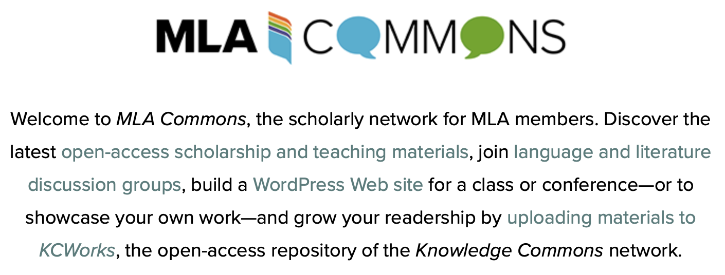 MLA Commons
