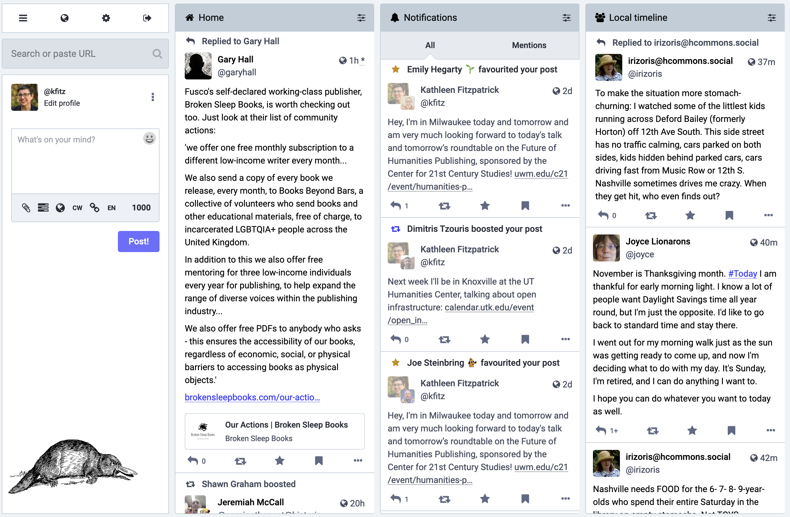 Screenshot of hcommons.social
